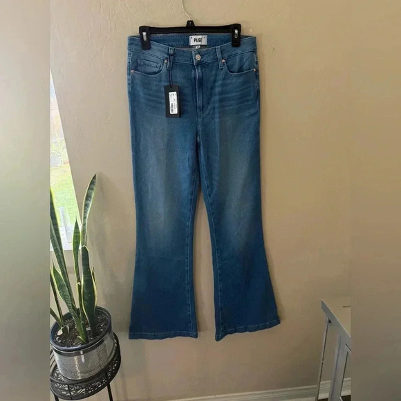 Paige NWT Genevieve Modern High Rise Flare in Golden Years - NWT - Picture 6 of 8